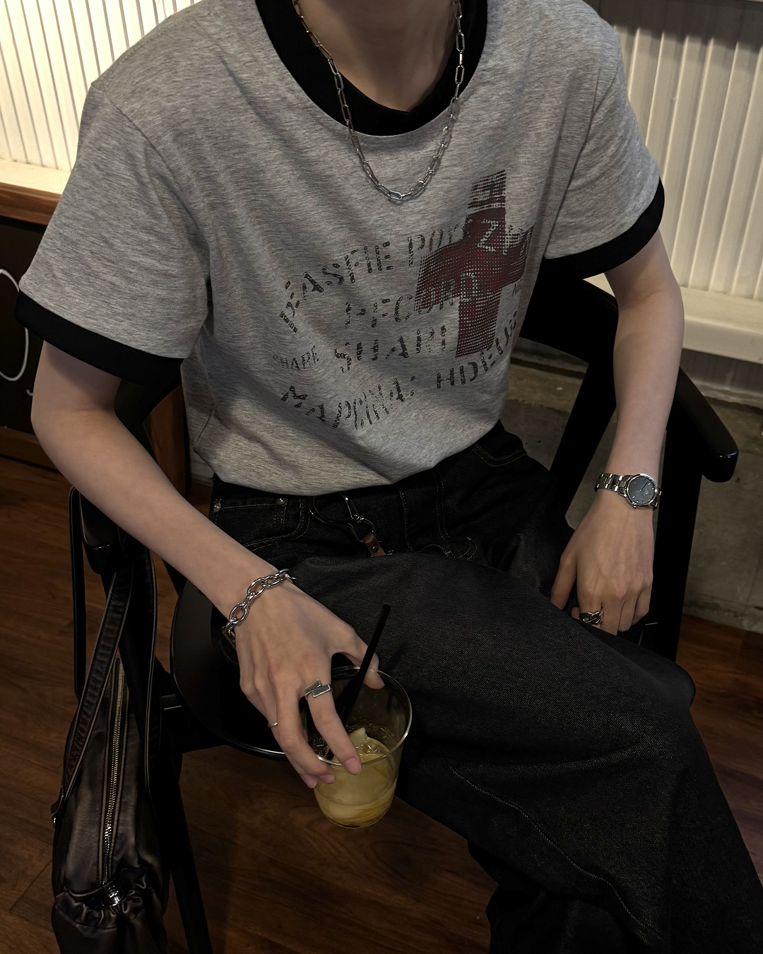 ヴィンテージクロスリンガーTシャツ SY0095