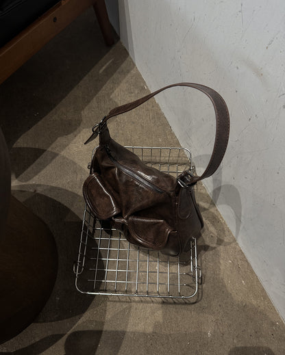 2wayヴィンテージレザーライクショルダーバッグ SY0112