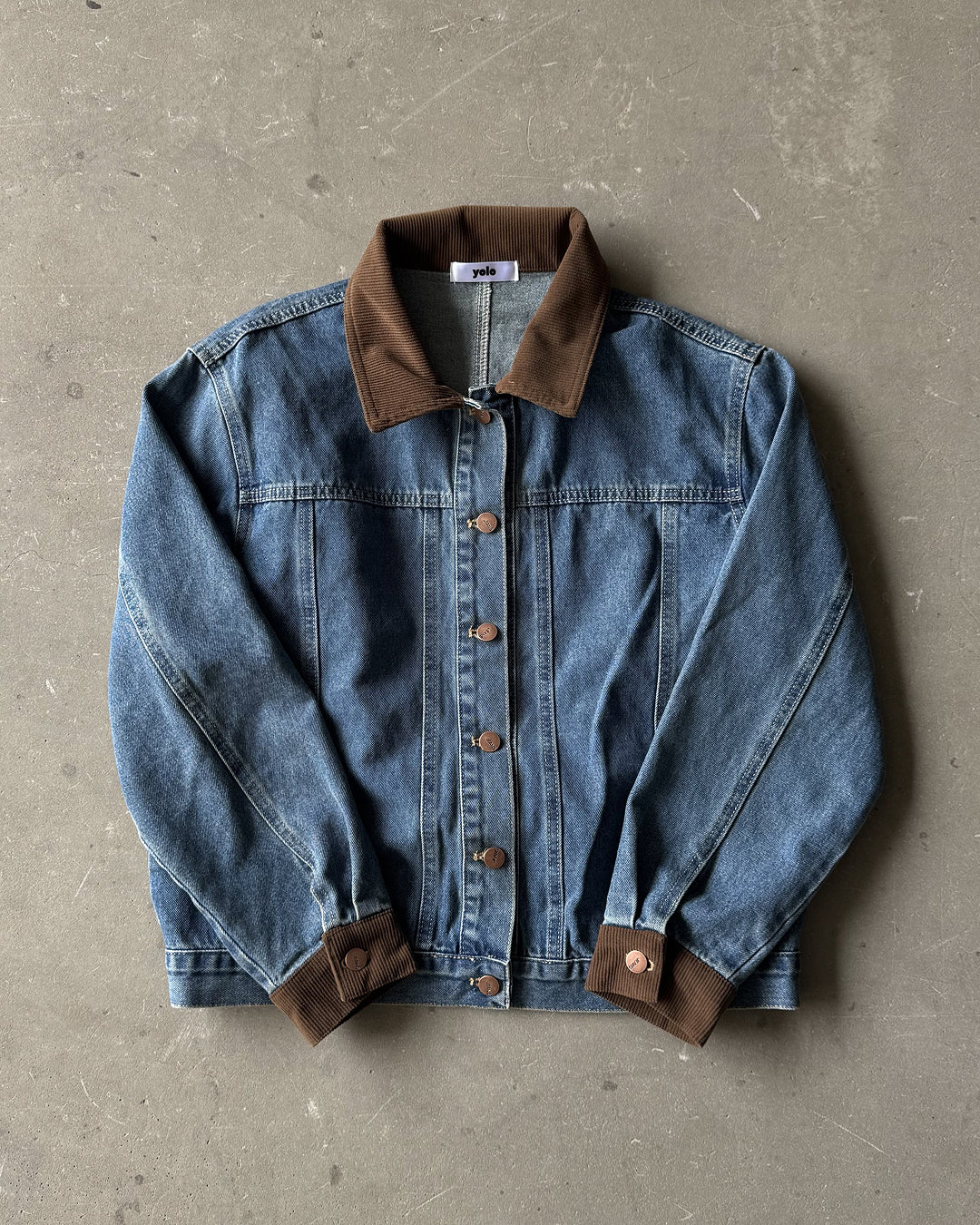 バイカラーデニムジャケット SY0125