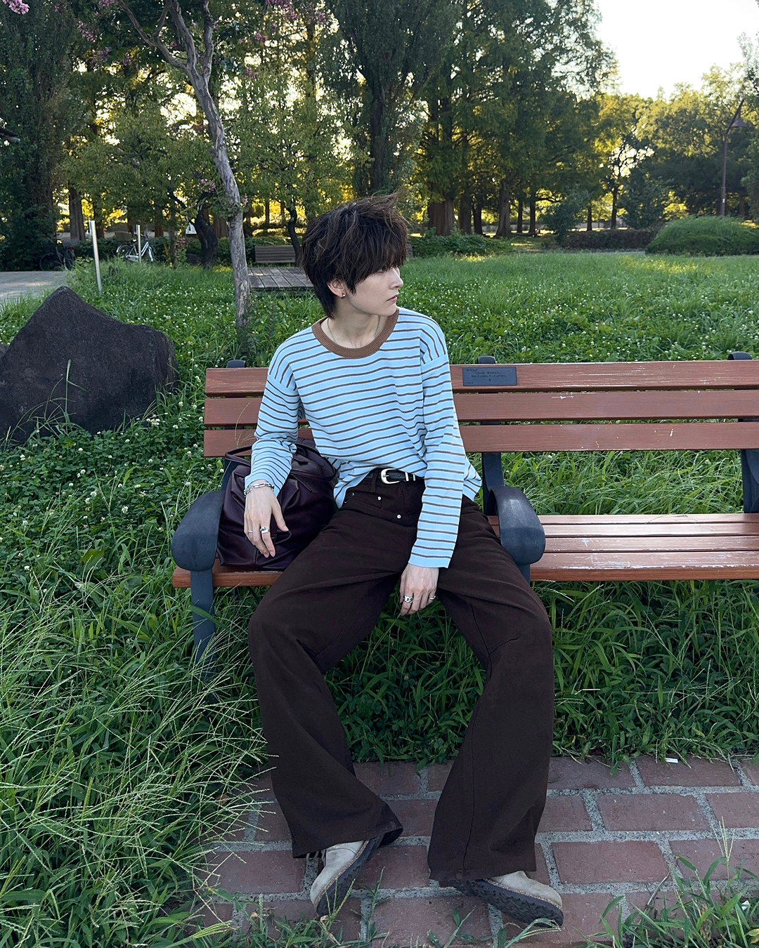 ボーダーニットロンT SY0138