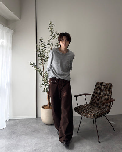 シルバーリベットカーブパンツ SY0140