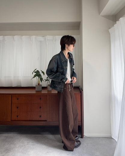 シルバーリベットカーブパンツ SY0140