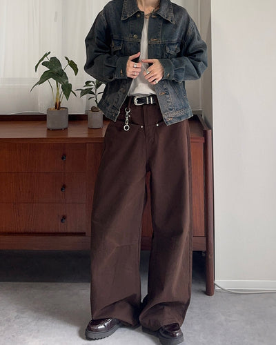 シルバーリベットカーブパンツ SY0140