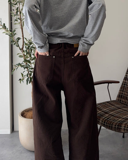 シルバーリベットカーブパンツ SY0140