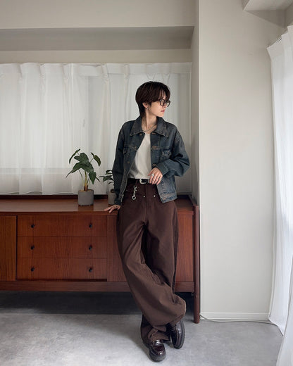 シルバーリベットカーブパンツ SY0140