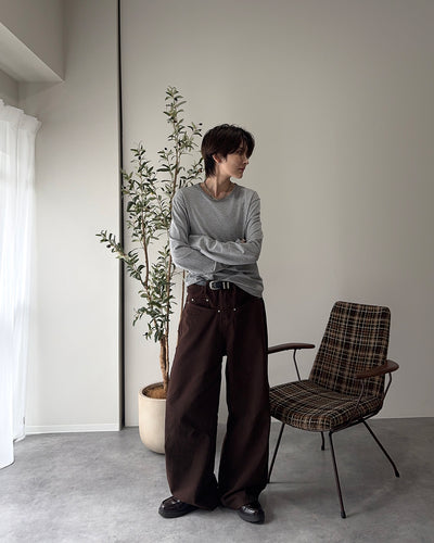 シルバーリベットカーブパンツ SY0140