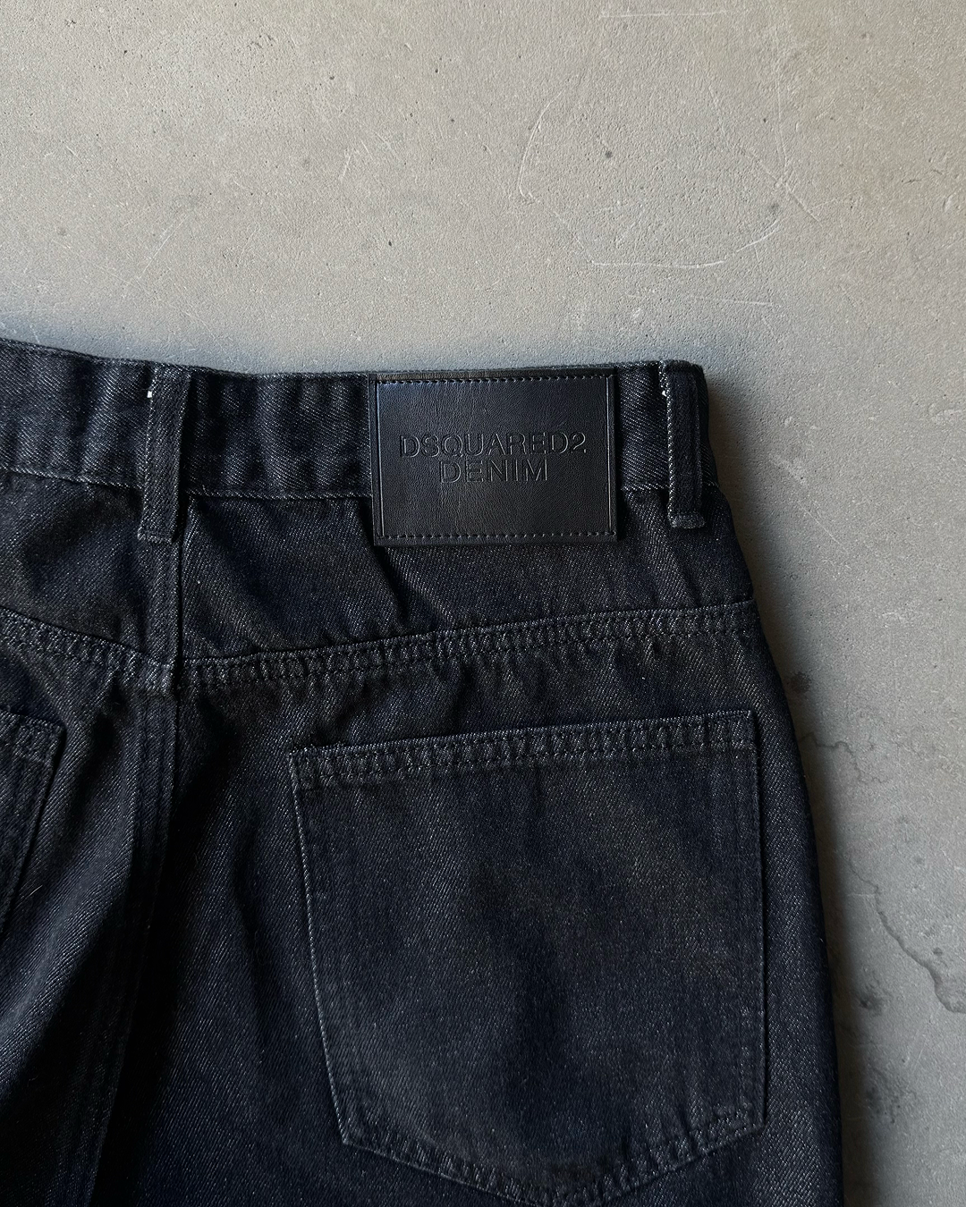 ボタンフライデザインノンウォッシュワイドデニムパンツ SY0143