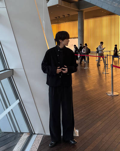 タックストレートコーデュロイパンツ SY0184