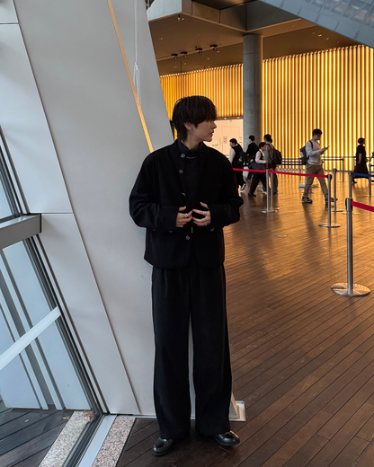 タックストレートコーデュロイパンツ SY0184