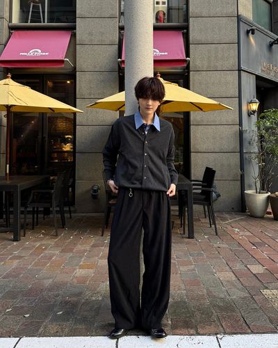 タックストレートコーデュロイパンツ SY0184