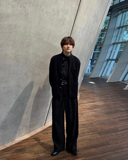 タックストレートコーデュロイパンツ SY0184