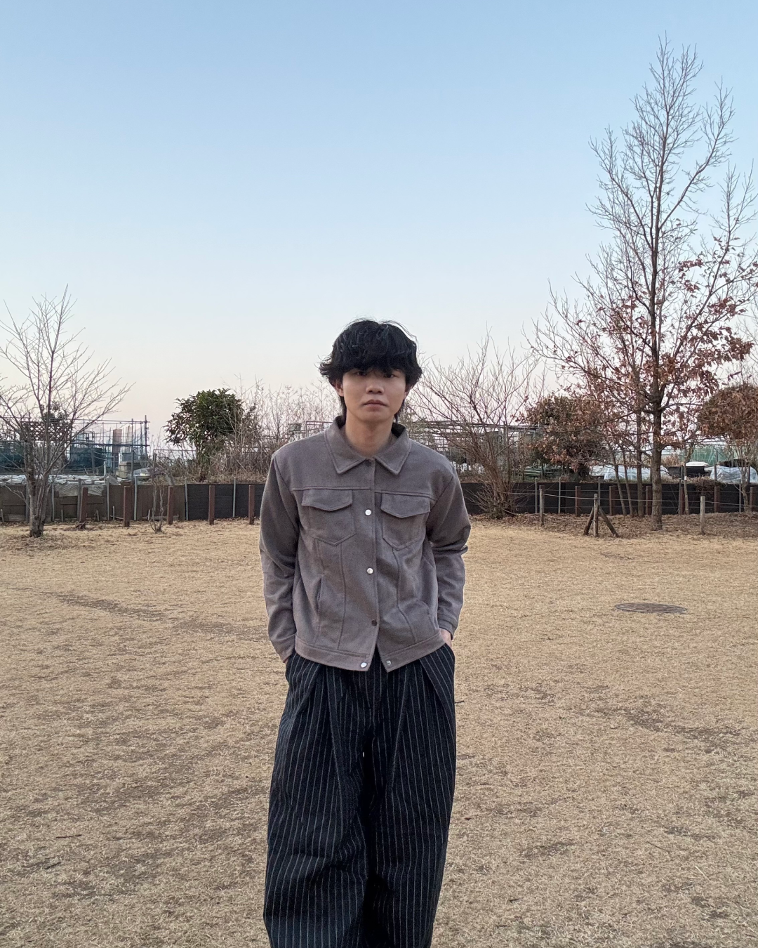 スエードタッチトラッカージャケット　SZ0005