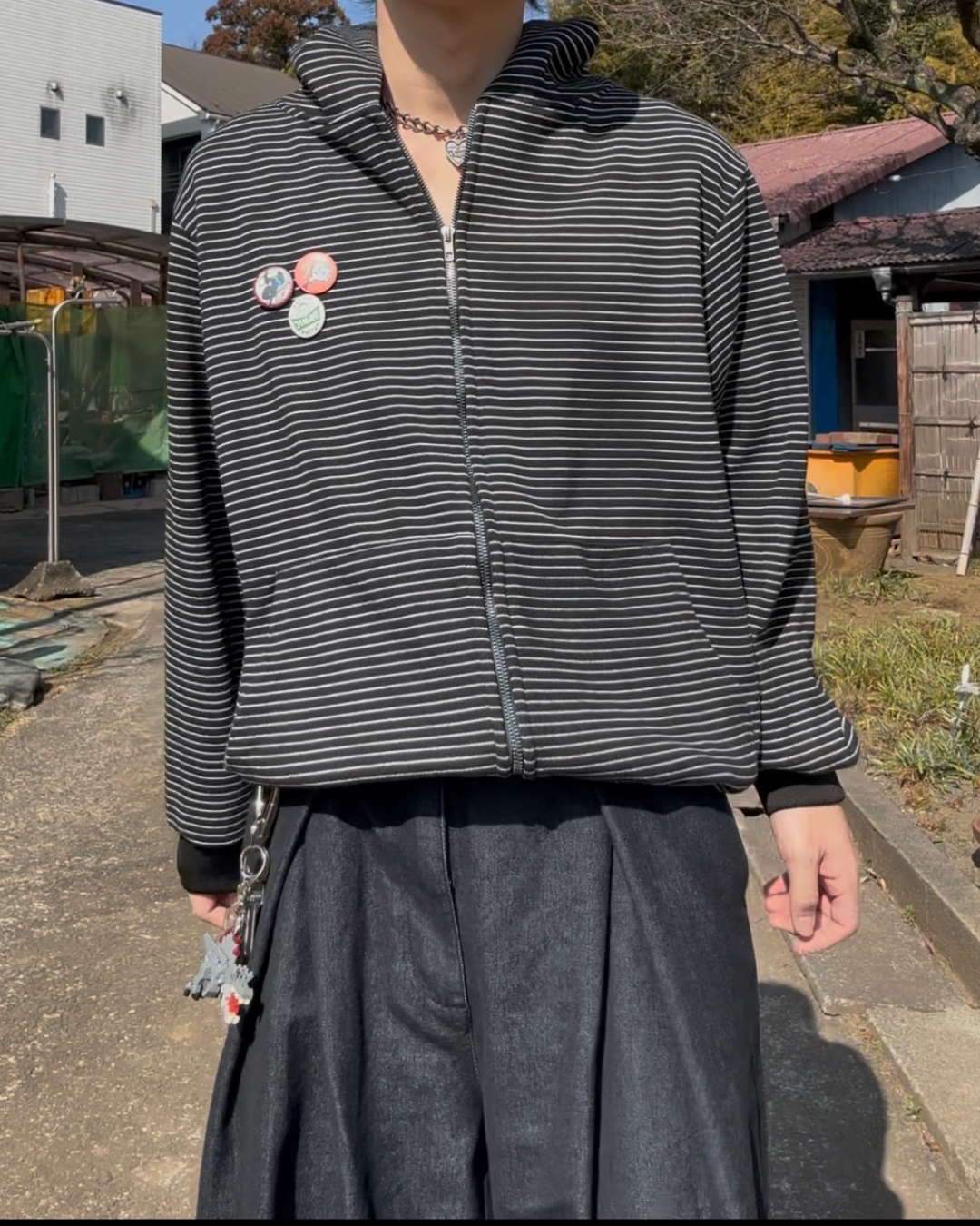 グランジボーダールーズフーディー SZ0009