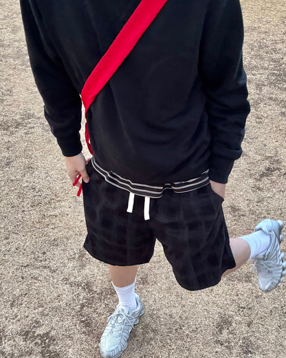 カジュアルチェックイージーハーフパンツ SZ0014