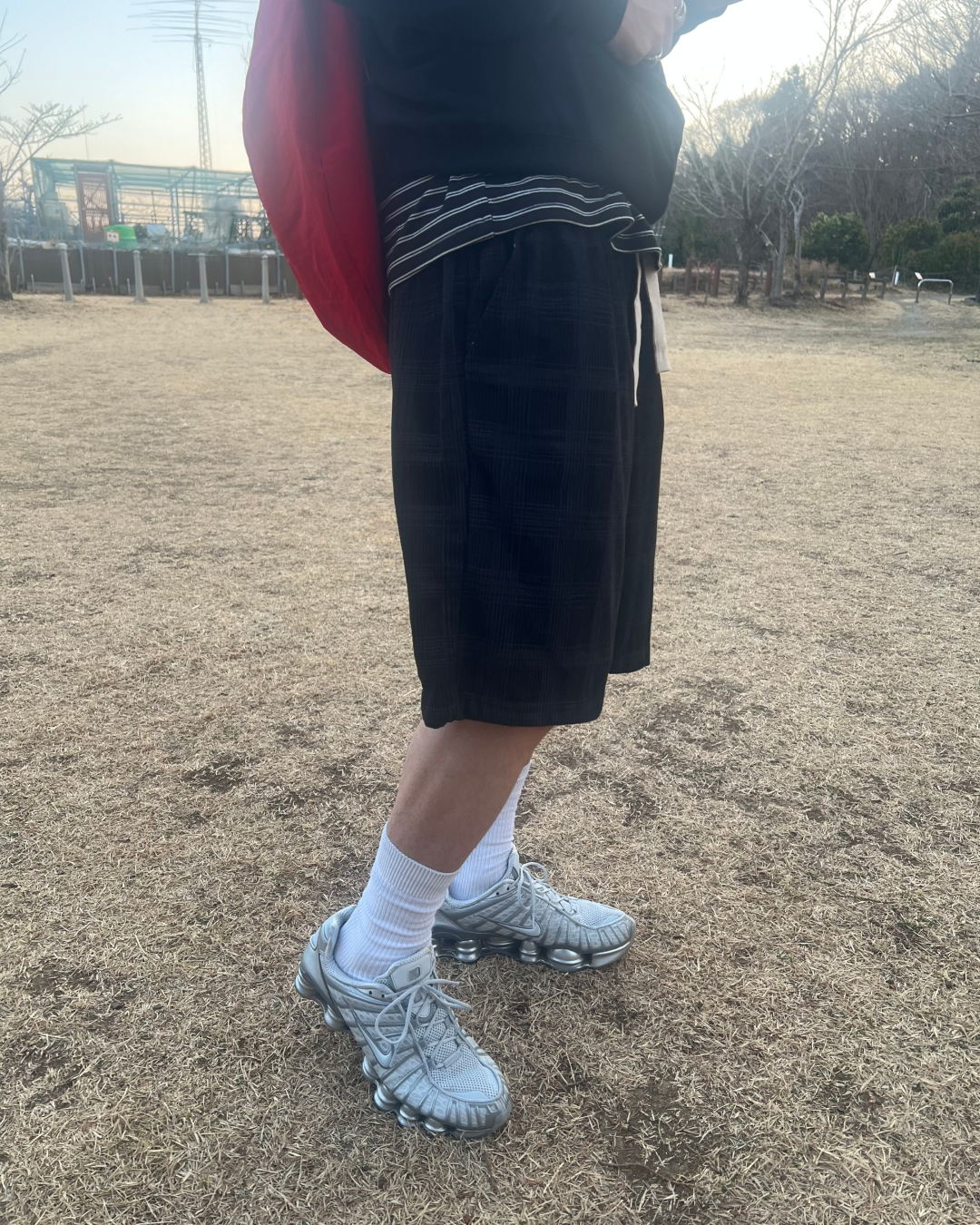 カジュアルチェックイージーハーフパンツ SZ0014