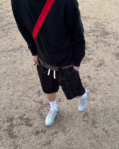 カジュアルチェックイージーハーフパンツ SZ0014