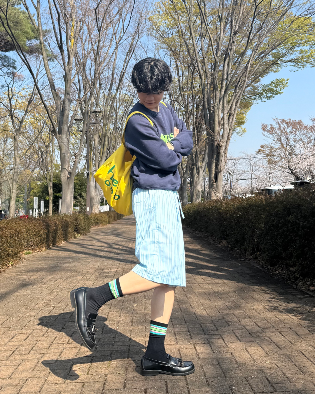 ストライプハーフパンツ SZ0015