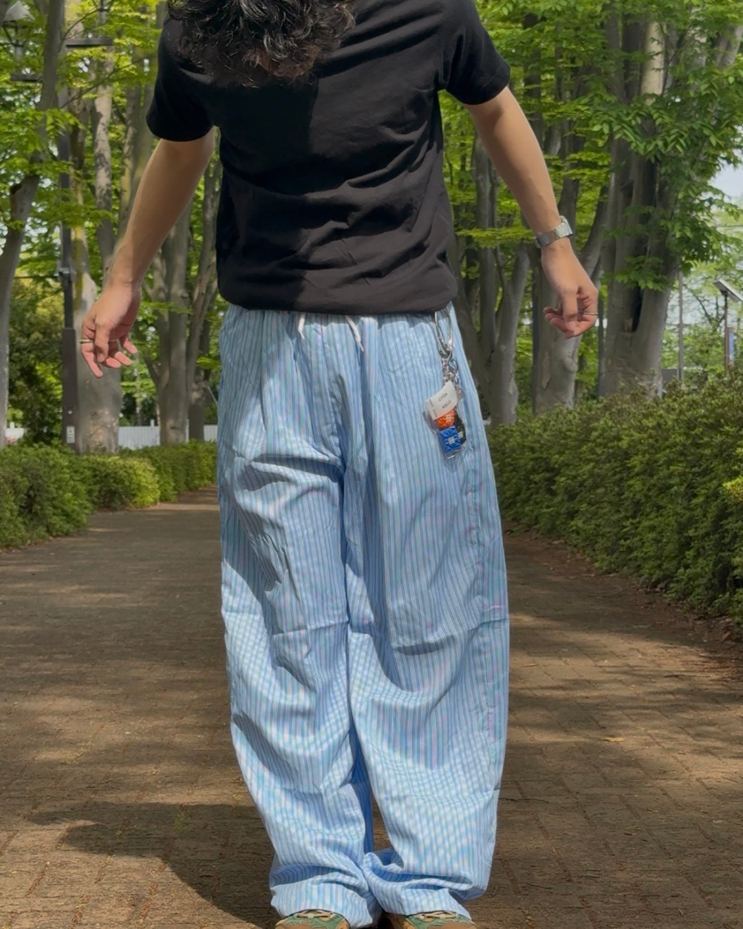 ブルーストライプパンツ SZ0023