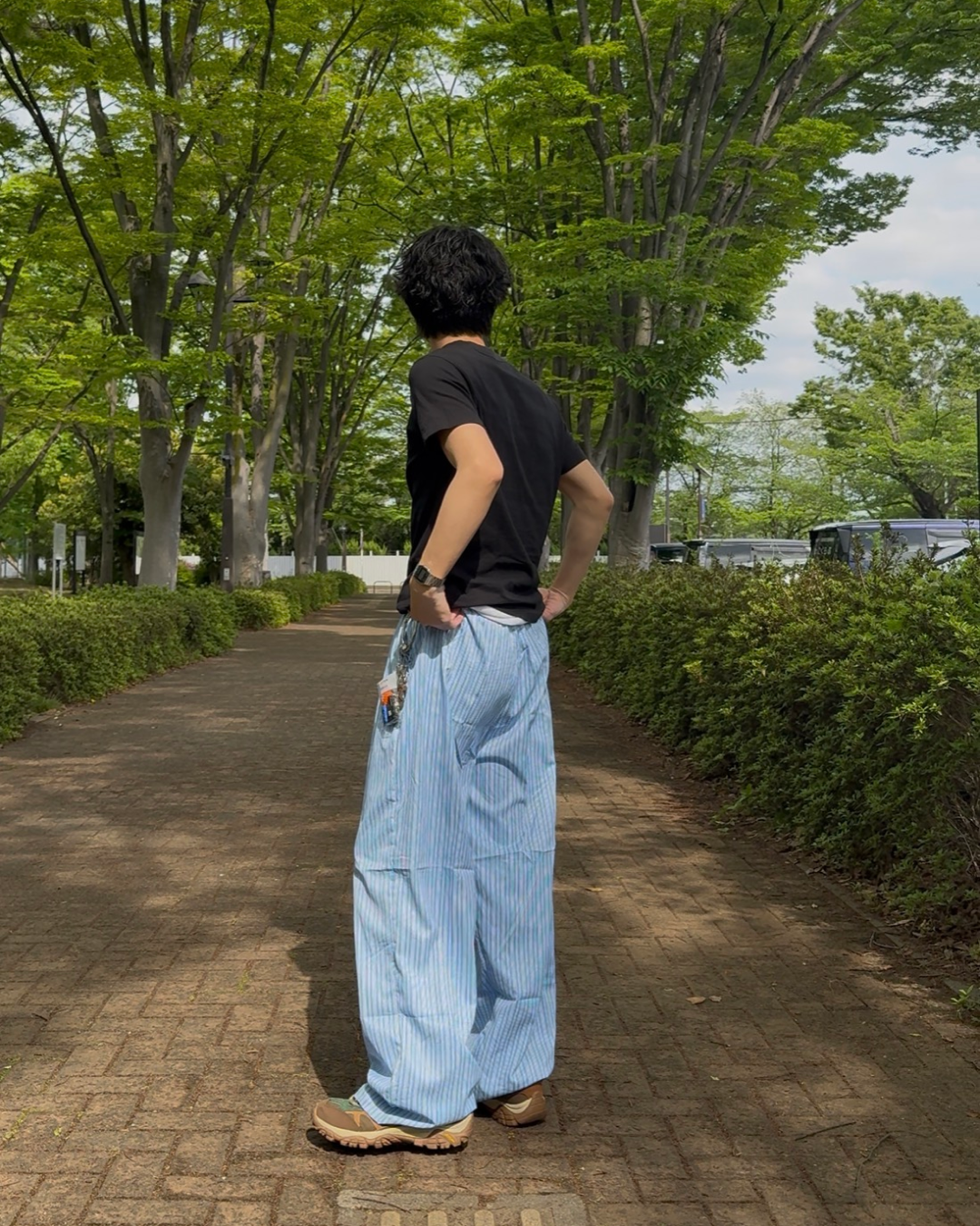 ブルーストライプパンツ SZ0023