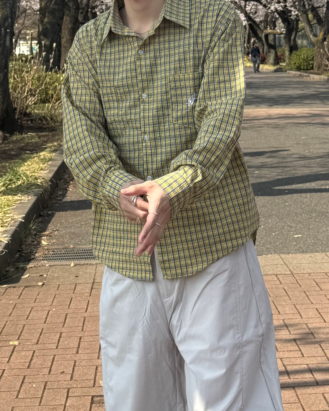 イェローミニチェックシャツ SZ0042