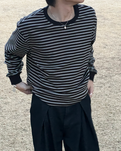 ベーシックボーダーロングTシャツ SZ0044