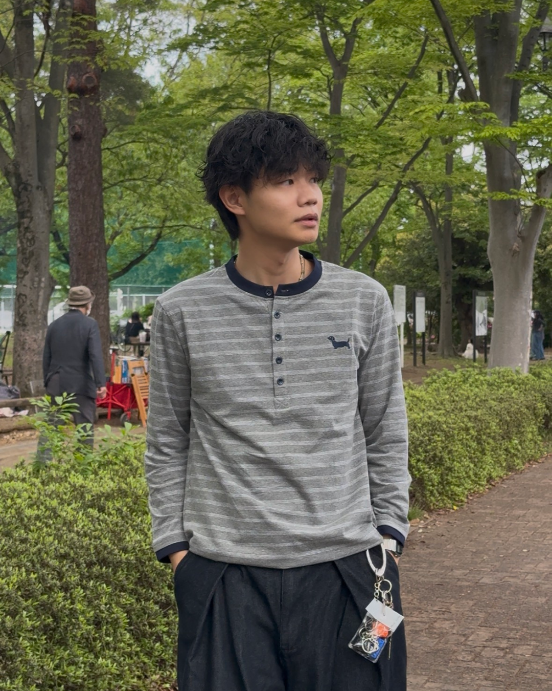 グレーボーダーロンT SZ0046