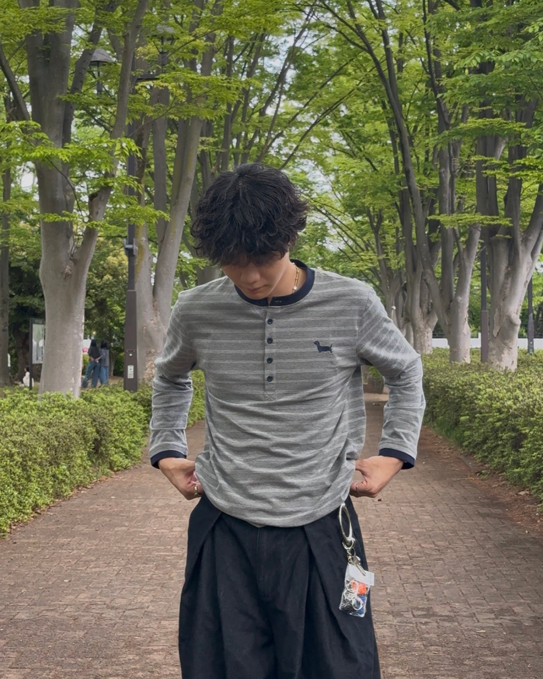 グレーボーダーロンT SZ0046