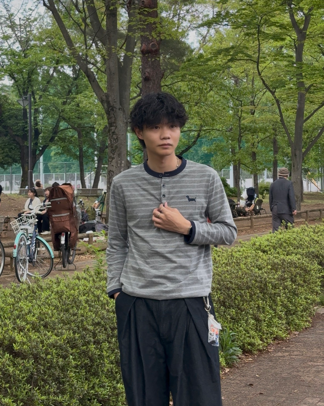 グレーボーダーロンT SZ0046