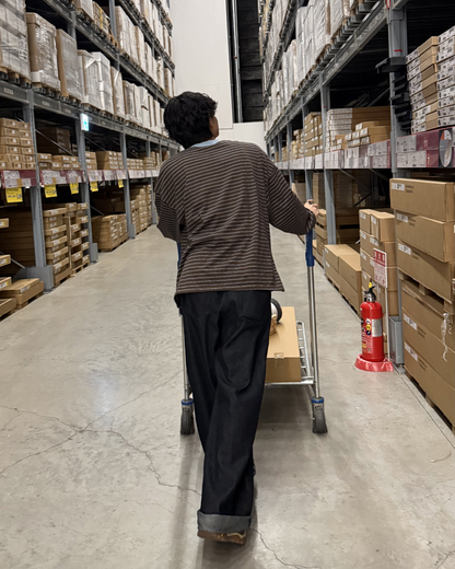 ミュートラインルーズボーダートップス SZ0051