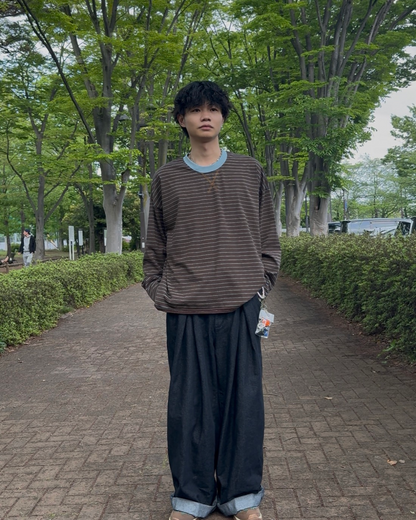 ミュートラインルーズボーダートップス SZ0051