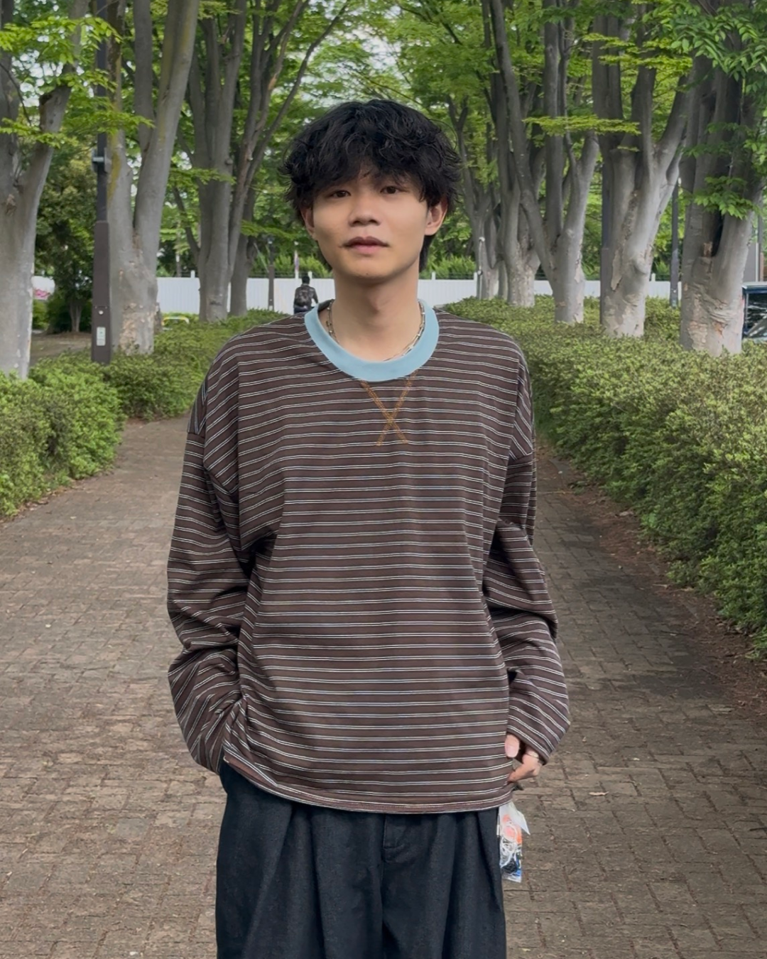 ミュートラインルーズボーダートップス SZ0051