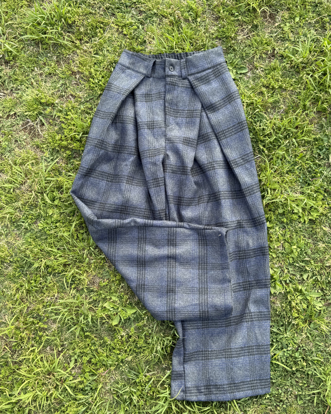 2タックチェックパンツ SZ0052