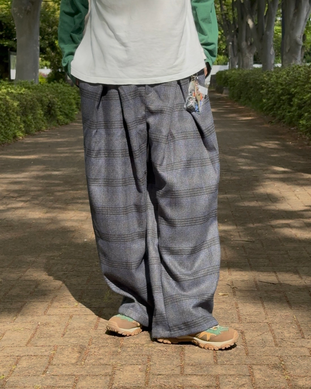 2タックチェックパンツ SZ0052