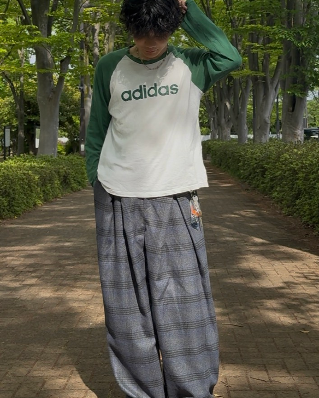 2タックチェックパンツ SZ0052