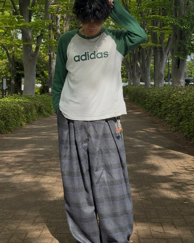 2タックチェックパンツ SZ0052