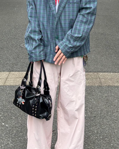 シルバースタッズハンドバッグ SZ0124
