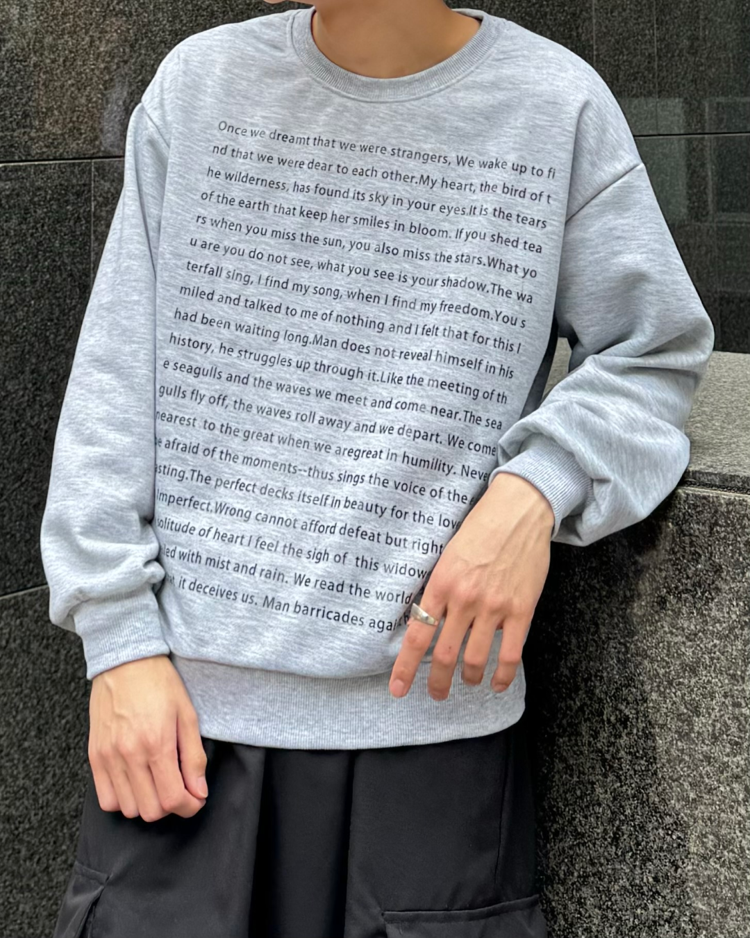 Lettering sweatshirt TO0010