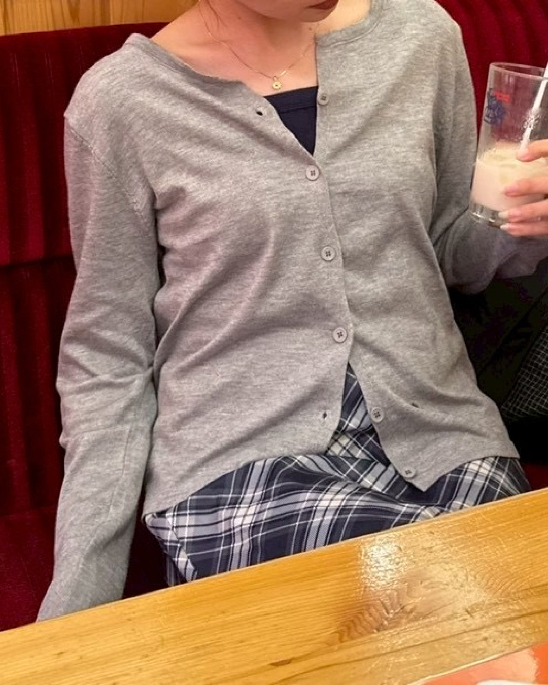 ボタンニットカーディガン TH0094