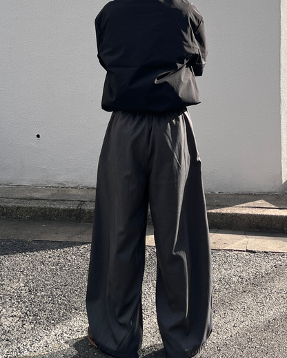 グレーワイドスラックス TK0015