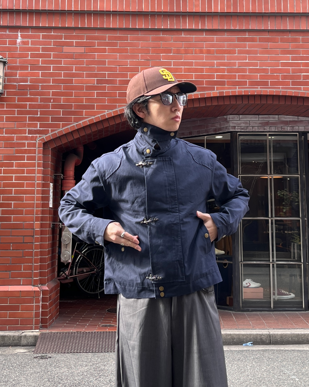 ファイアマンスタンドカラーワークジャケット TK0018