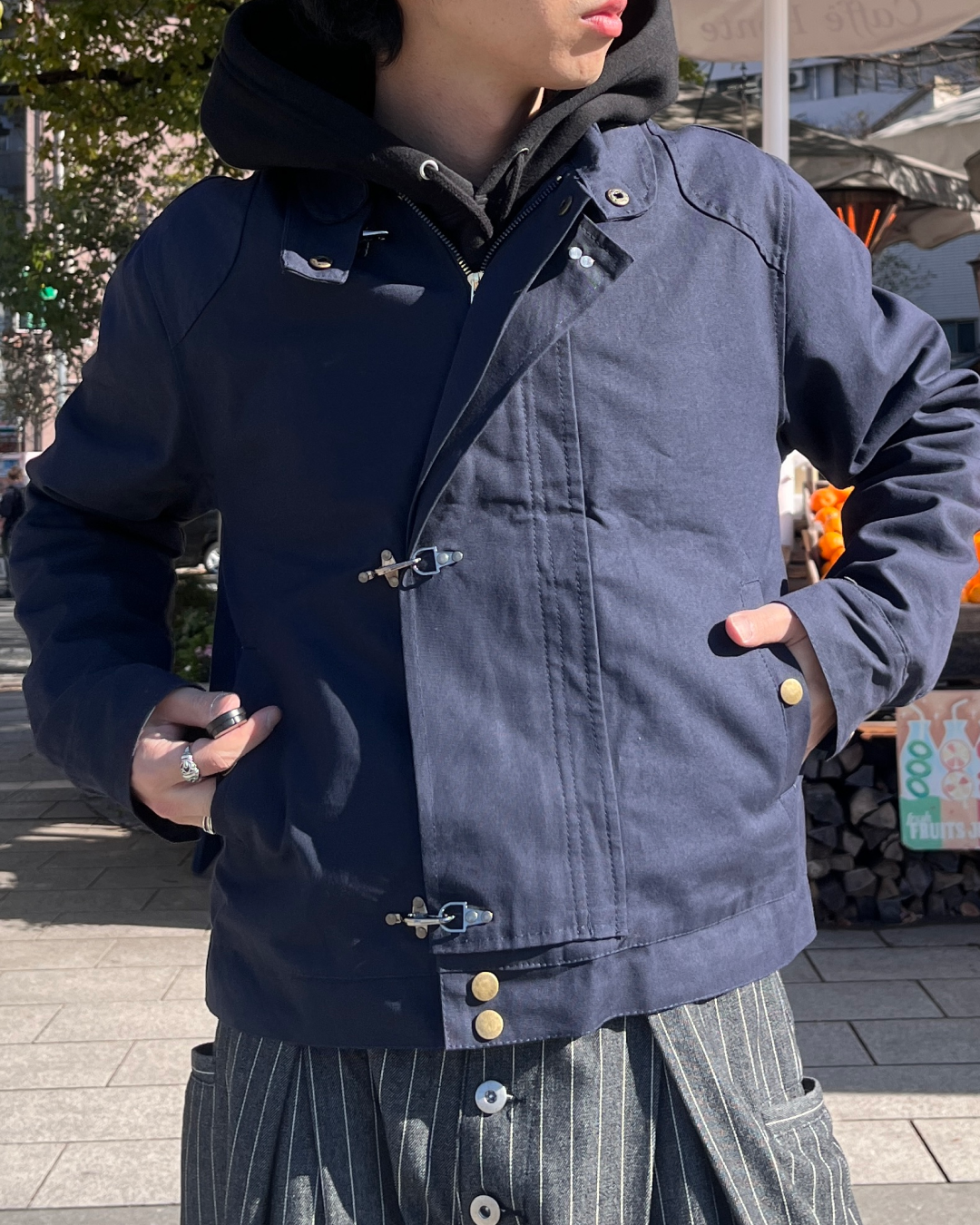 ファイアマンスタンドカラーワークジャケット TK0018