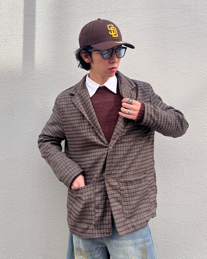 チェック柄テーラードジャケット TK0020