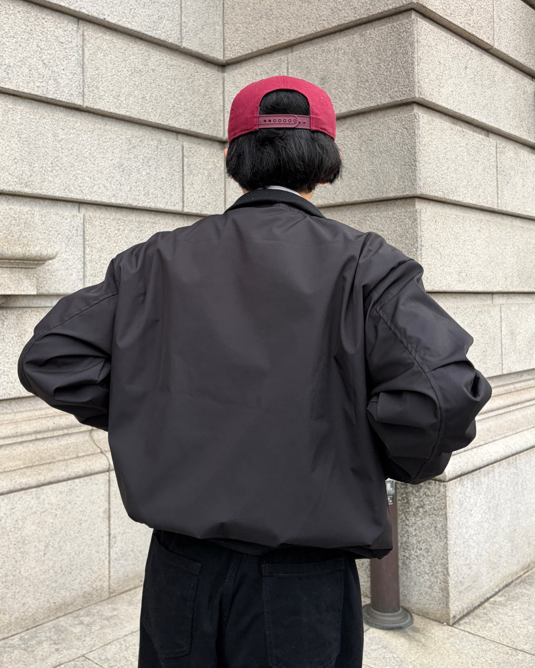 スタンドカラーミニマルジャケット TK0071