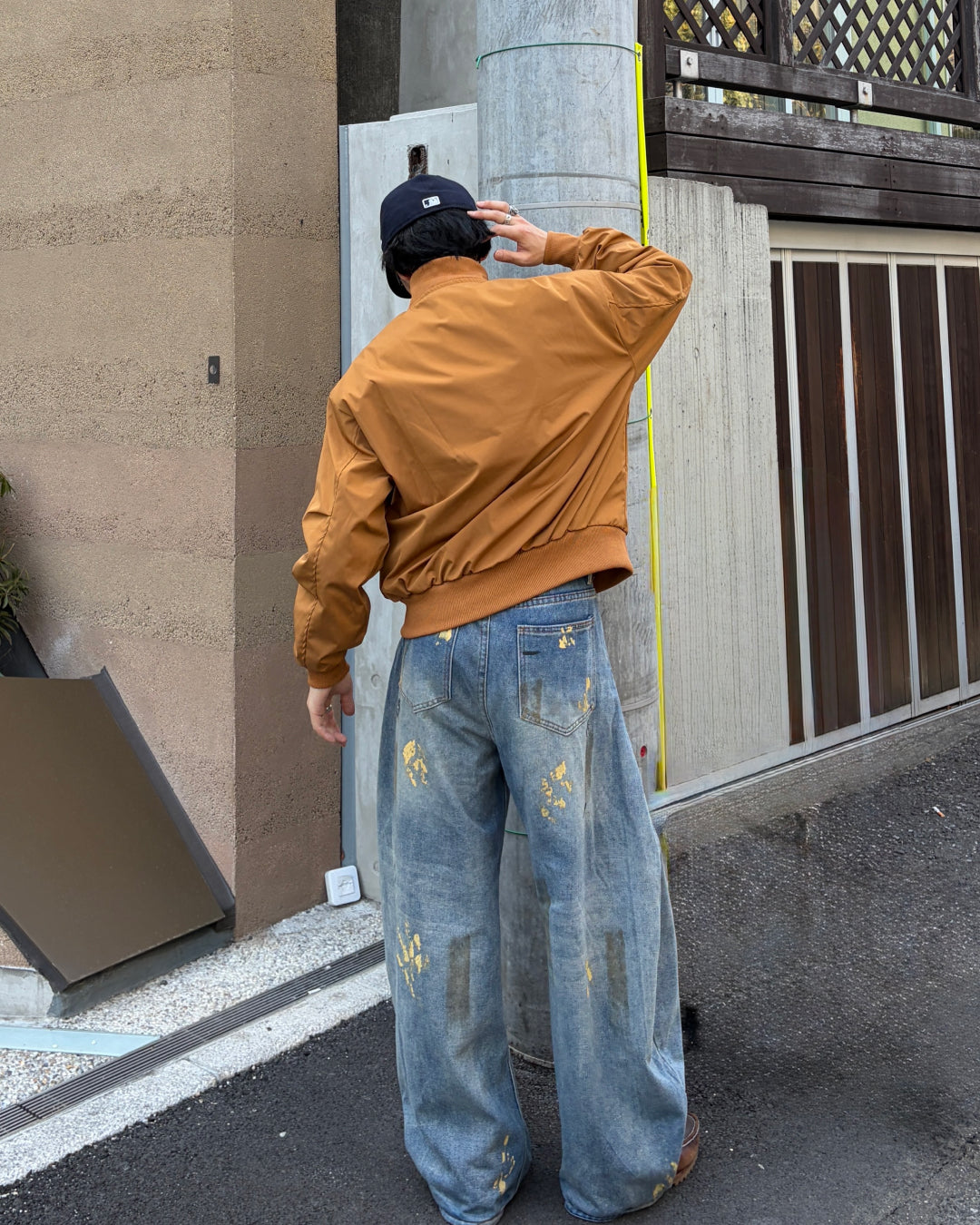 スタンドカラーミニマルジャケット TK0071