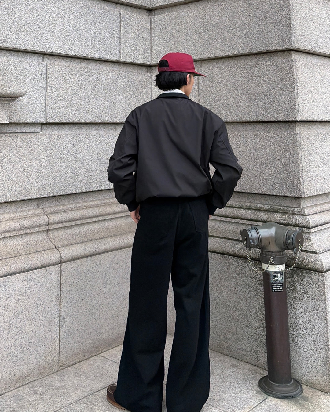 スタンドカラーミニマルジャケット TK0071