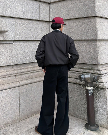 スタンドカラーミニマルジャケット TK0071