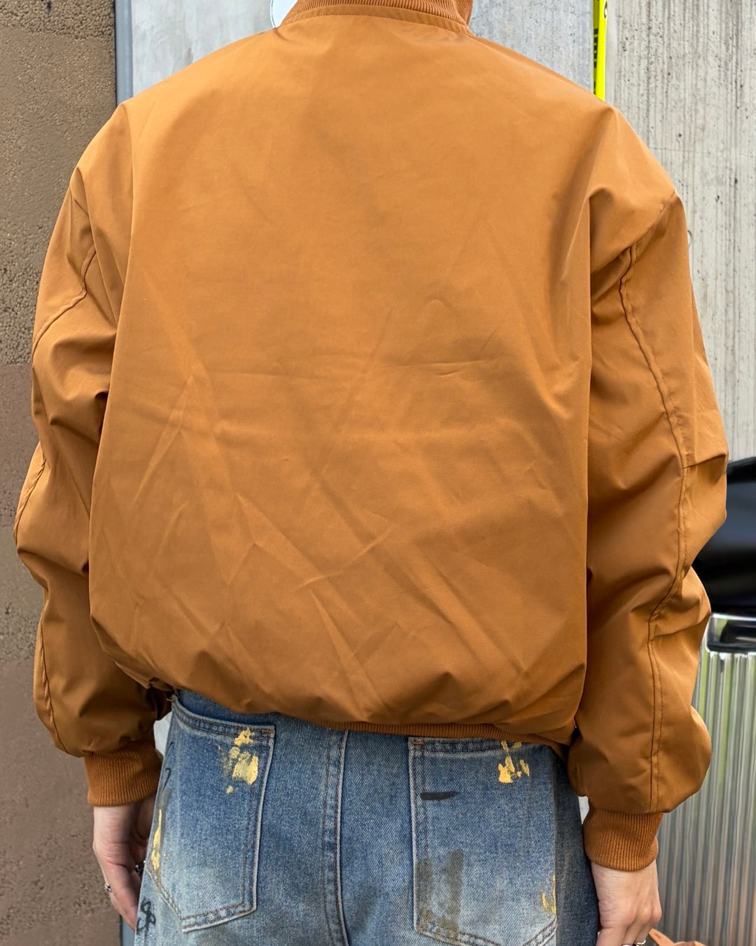 スタンドカラーミニマルジャケット TK0071