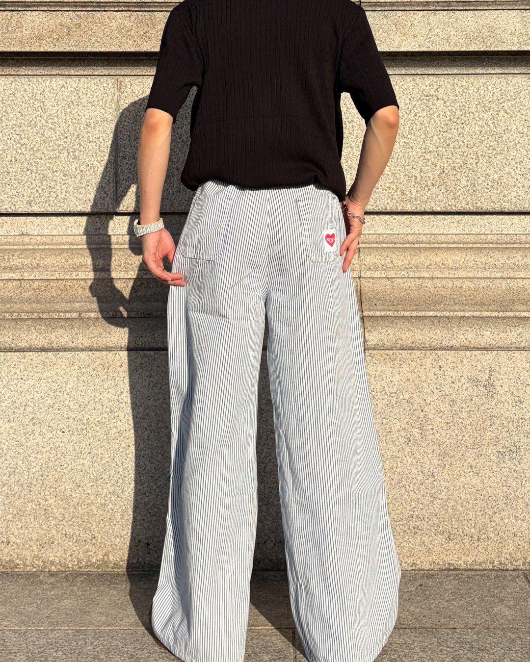 ピンストライプルーズパンツ TK0093