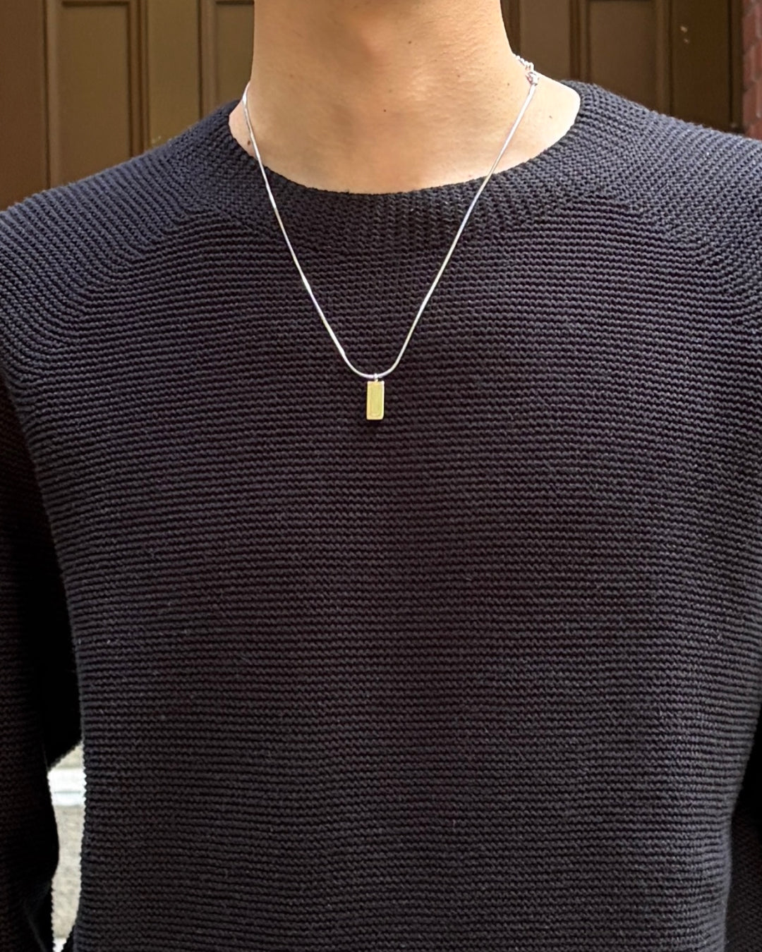 シンプルスクエアネックレス TK0097