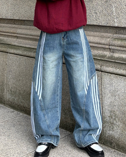 ラインワイドレッグパンツ TK0098